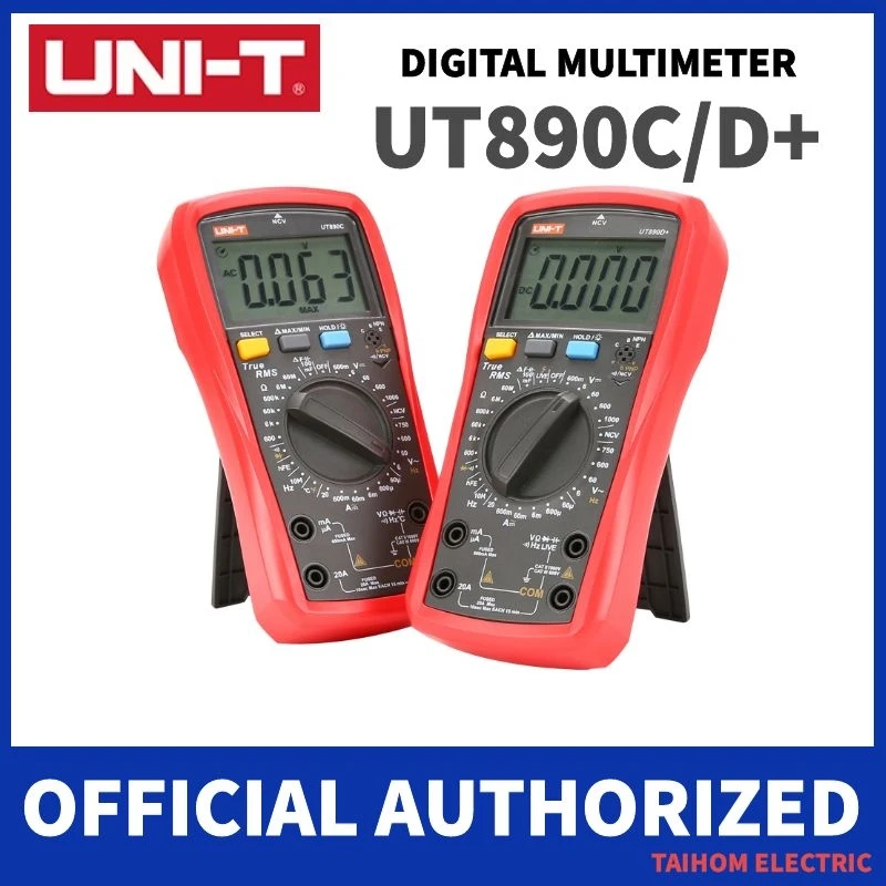 UNI T UT890C UT890D + цифровой мультиметр 6000 отсчетов тока AC DC V Измеритель сопротивления