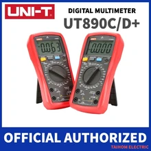 UNI-T ut890c ut890d + multímetro digital 6000 contagens corrente ac dc v resistência capacitância tester verdadeiro rms display lcd ncv