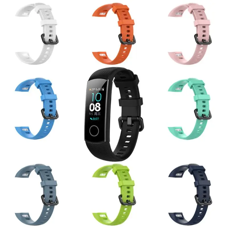 Anti-scratch Soft Silicone Watch Band Sports Wrist Strap Replacement for Huawei Honor 5 Sports Bracelet Accessories