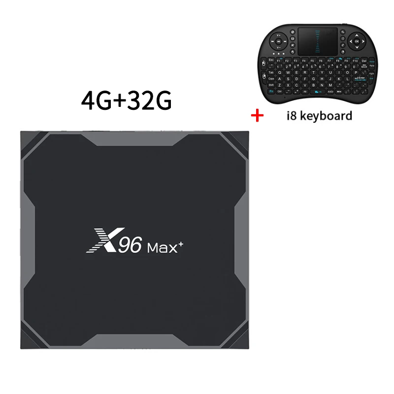 X96 Max Plus Смарт ТВ BOX Android 9,0 Amlogic S905X3 4 ядра, 4 Гб 64 Гб 2,4 г& Wi-Fi 5 ГГц Wi-Fi, BT 1000M 4K IPTV Set-top BOX PK HK1 плюс - Цвет: 4G32GI8