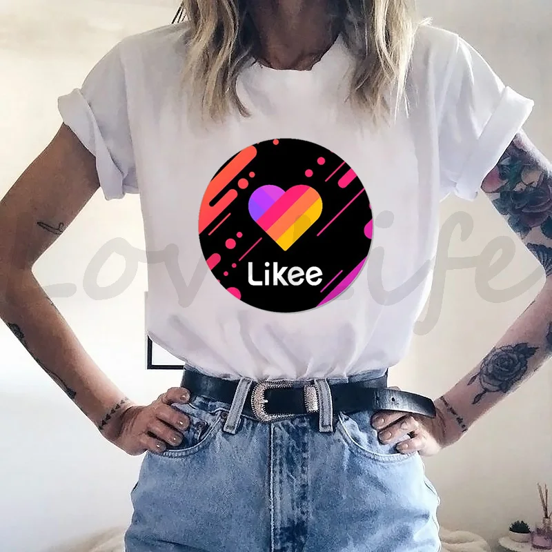 Fashion Likee T Shirt Kids Russia Style LIKEE Tees Oversized Streetwear Short Sleeve Women T Shirts for Boys Girls Children
