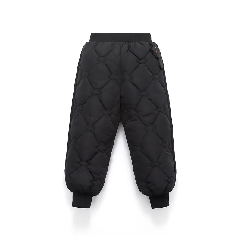 Black Pant Комбинезон для маленьких мальчиков, комбинезон для девочек, хлопковый комбинезон для детей, одежда г., Зимние Детские утепленные штаны с карманами, От 1 до 6 лет - Цвет: Black Pant