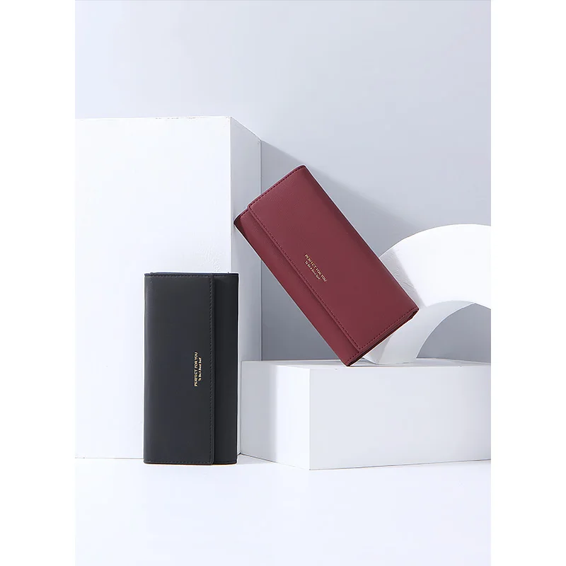 WEICHEN Trifold Women Wallet Large Capacity Long Clutch Wallets Female Purses Phone Pocket Card Holder Carteras Hand bag Purse