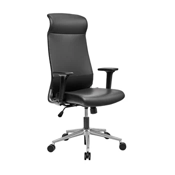 

High Quality Leather Office Chair Ergonomic Boss Chair Strong Armrest Lifting Up Function Computer Chair Office Furniture