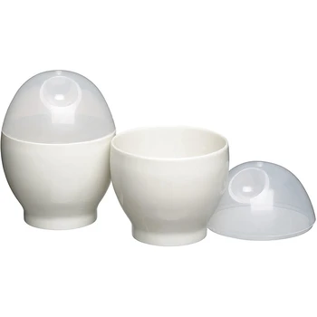 

Mini Cute Steamed Egg Cup for Microwave Oven,Convenient and Nutritious Breakfast Boiled Egg Cup, 2 Pieces
