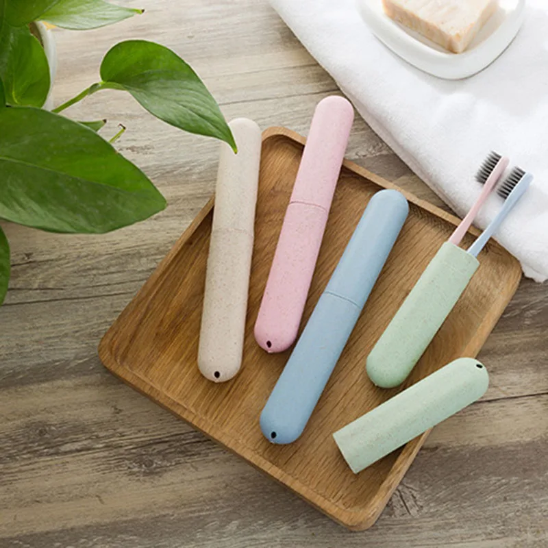 

Portable Travel Toothbrush Case For Toiletries Toothbrush Case For Wheat Straw