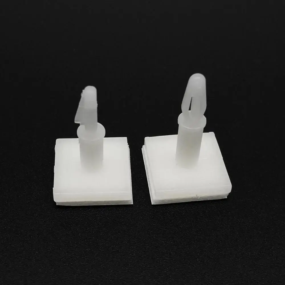 50pcs Adhesive Glue Nylon Plastic Standoff Spacer Stick Insert Lock Snap in Bolt Fixed Support PCB for 3mm Hole 1.6mm Chassis rivets and fasteners