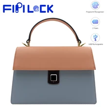 Fipilock FL-V5 отпечаток пальца женская сумка-мессенджер из искусственной кожи Смарт Keyless сумка через плечо женская Противоугонная сумочка кошельки