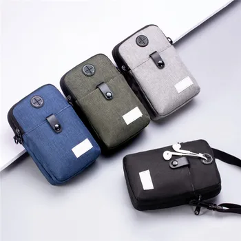 

Men Phone Bags Diagonal Mini Shoulder Multi-Function Mobile Phone Bag Outdoor Sports Bag Fashion Wide Shoulder Bags For Male