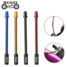 MUQZI 1/2 pièces vélo V frein frein tuyau plié en acier inoxydable huilage pliable printemps montagne route vélo pliant(China)