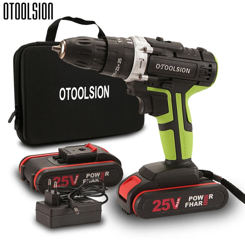 

New 25V Impact Screwdriver Cordless Screwdriver Power Tool Set Impact Electric Drill Screwdriver Drill Electric Screwdriver