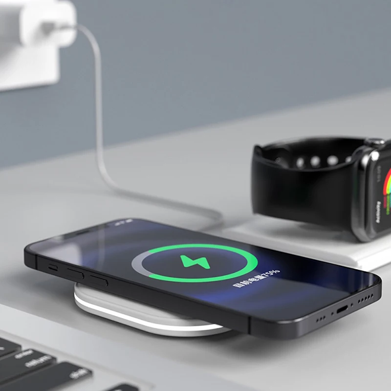 Timess 2 in 1 Wireless Charger Mount For iPhone 12 Pro Max