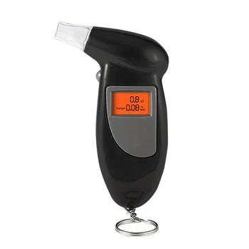 

Portable Digital Alcohol Analyzer Detector Test Tool LCD Display Breathalyzer with Backlight TD326