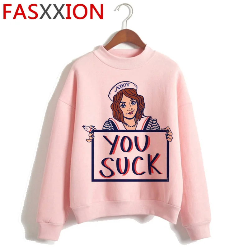 Странные Вещи Eleven Harajuku Забавный мультфильм Толстовка для женщин вверх дном Ullang толстовки друзья не лгут Графический Hoody женский - Цвет: H4369