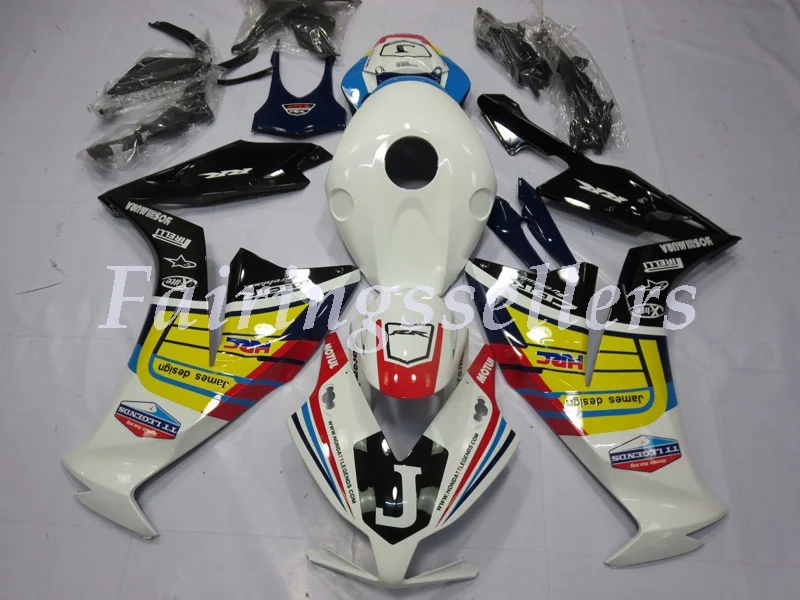 Впрыска ABS Полный обтекатели комплект Подходит для HONDA CBR1000RR 2012 13 14 15 CBR1000 12-16 CBR1000 обтекатель Rothmans - Цвет: Special Yellow Black