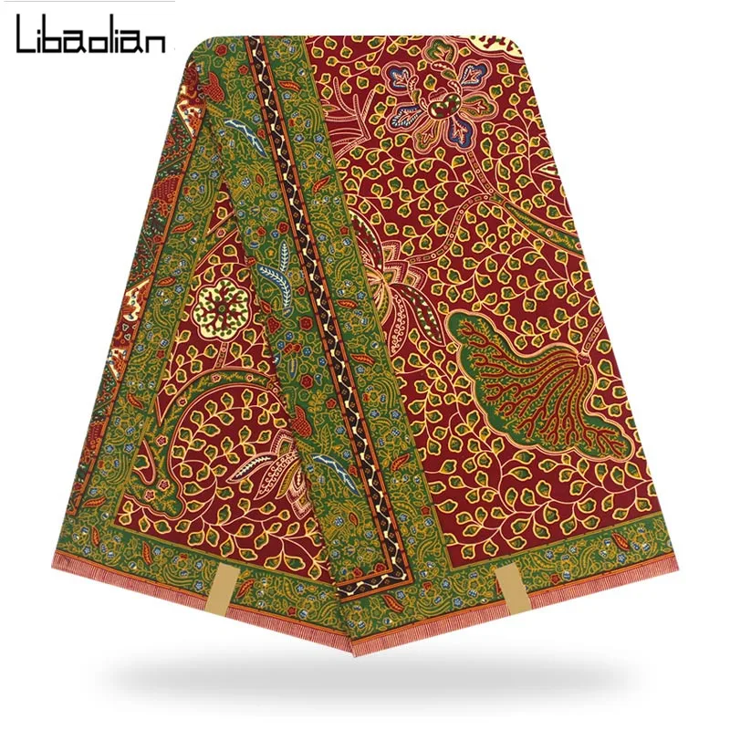 Высокое качество африканская Анкара печатная восковая ткань голландский воск настоящий голландский воск нигерийский батик воск 6 ярдов/шт хлопок F910-17