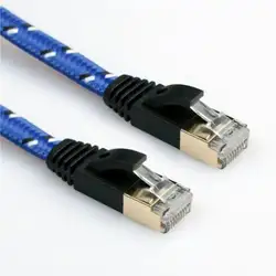 MZL640 шт./партия Новый Cat7 0,5 м-10 м 10 Gigabit Ethernet Интернет сетевой патч-корд LAN модем роутер RJ45 для портативного компьютера
