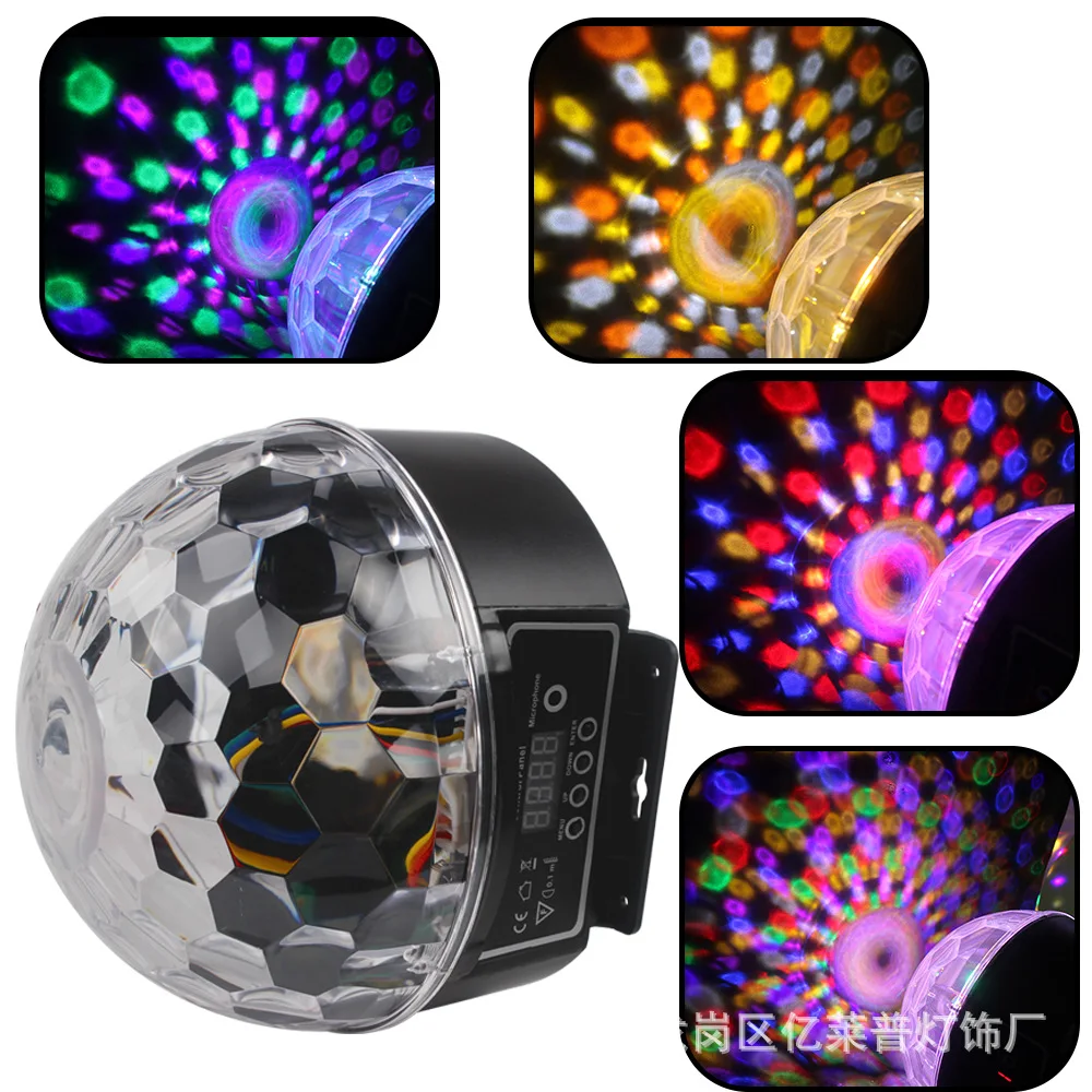 

Stage Lights LED Magic Ball Light Family KTV Atmosphere Flashlight Stage Laser Light DMX512 Crystal Magic Ball Lamp