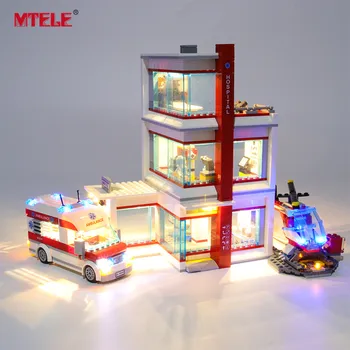 

MTELE Brand LED Light Up Kit For City Series City Hospital Lighting Set Compatile With 60204 NO Block Model