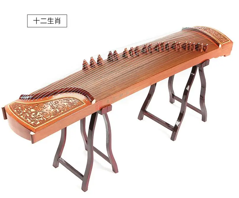 Профессиональный 21 струнный китайский zither белый сосна guzheng профессиональные копающиеся вставки solidwood Gu zheng zither - Цвет: model 4