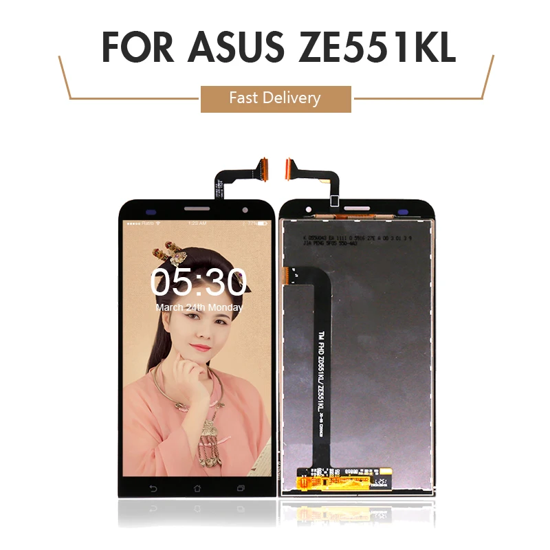 Для Asus ZenFone 2 Laser ZE551KL ЖК дисплей с сенсорным экраном дигитайзер в сборе 5 &quotдля