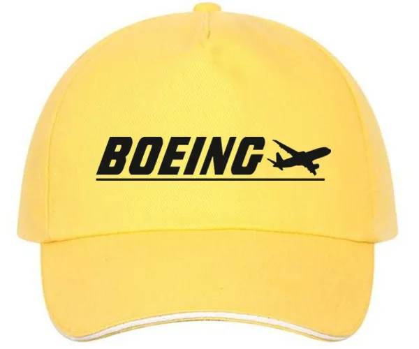 XQXON- Новая повседневная модная мужская бейсболка с принтом Boeing женская шапка унисекс бейсболки HH01 - Цвет: yellow