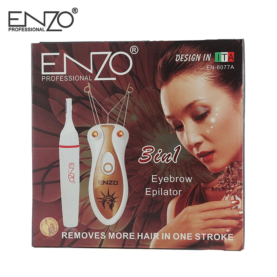 ENZO электрический прибор для удаления волос на теле и лице, перезаряжаемый эпилятор, средство для безболезненного удаления волос для женщин