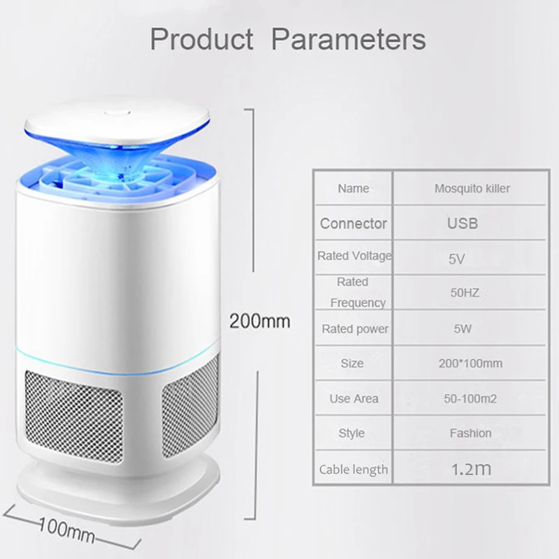 High Efficiency Led Mosquito Killer Lamp/Light Trap Led Pest Control Electric Anti Fly Repeller Bug Repellent Light New