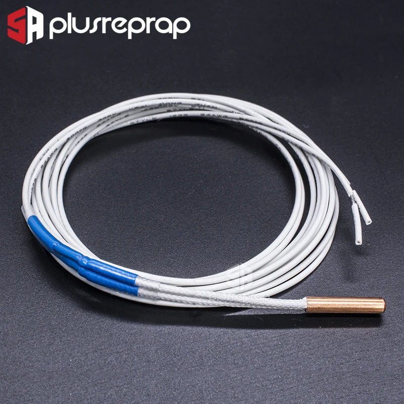 NTC-100K-ohm-B3950-Thermistor-3x15mm-Cartridge-Sensor-High-Temperature-for-3D-V6-Upgraded-Heater-Block