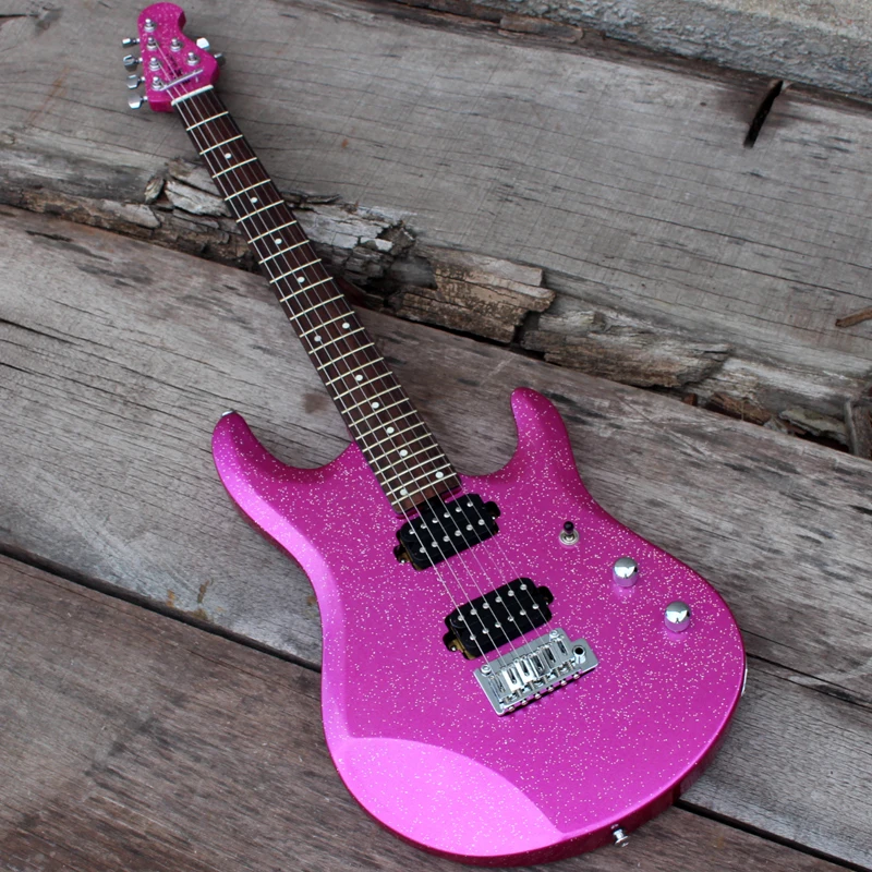 Фиолетовый Eart фабрика custom shop Новинка JP60L металлическая фиолетовая 6 струнная электрогитара - Цвет: Фиолетовый