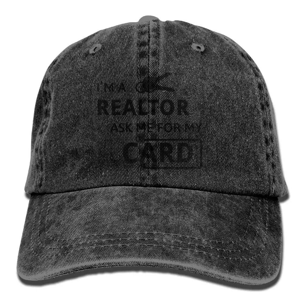 Бейсбольная Ковбойская шапка в стиле унисекс с надписью I'm A Realtor Ask Me