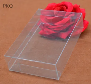 

2x15x21cm High Quality Wedding Transparent PVC Box Clear Favor Gift Display Box Cosmetic Jewelry Plastic Packaging Box 10pcs