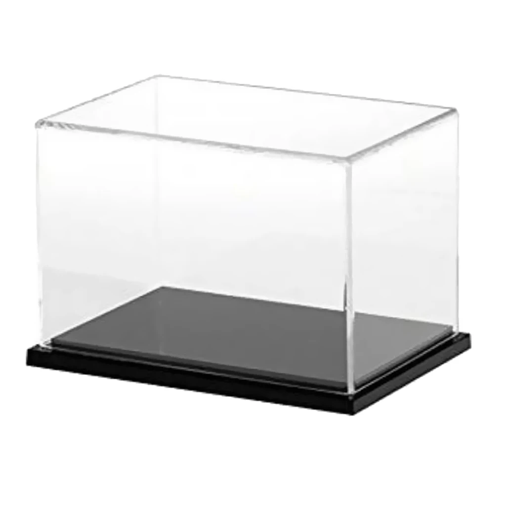 Transparent Acrylic Display Case Tray Dustproof Action Figures Storage Show Box Protection Case - 20x10x10cm