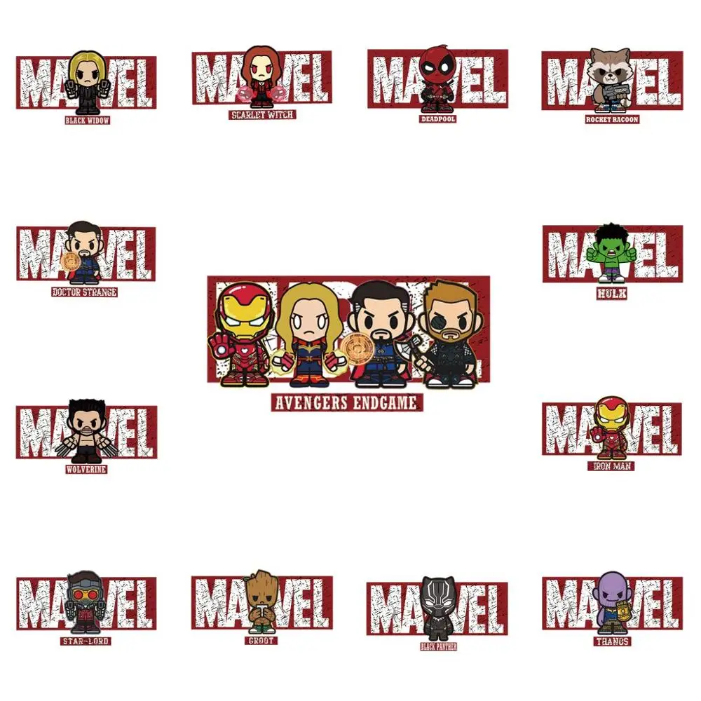 

1PCS Marvels Avengers Doctor Strange Badge Iron on Clothes Stickers Heat-sensitive Patch Application Of Boys Heat Transfer