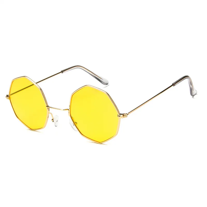 

2019 New Women Luxury Sunglasses Brand Designer Small Polygonal Sunglass Square Shades Female Retro Octagon Sun Glasses UV400