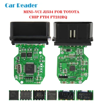 

MINI VCI For TOYOTA TIS Techstream V14.20.019 minivci FTDI FT232RL/FT232RQ For J2534 OBD OBD2 Car Diagnostic Auto Scanner Tool