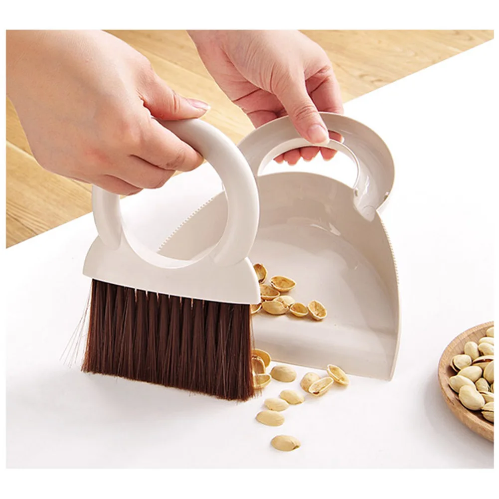 Mini Broom and Dustpan Set Cleaning Brush and Dustpan Kit for Desktop Counter Keyboard Table