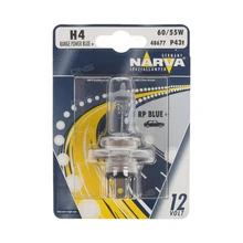 NARVA H4 12V- 60/55W(P43t)(белый свет-голуб.оттен.) RPB(блистер 1шт.) 48677(бл.1
