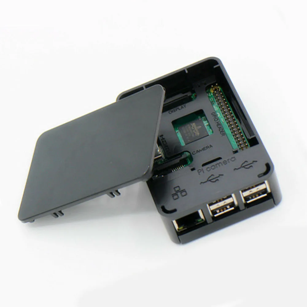 Защитный черный чехол Корпус прочный часть для Raspberry Pi 3 2/B