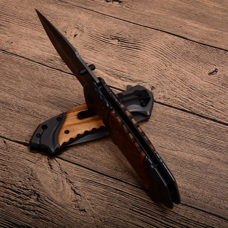 Военный тактический складной титановый нож с покрытием из нержавеющей стали, стальной нож, наружные Ножи EDC, многофункциональный нож