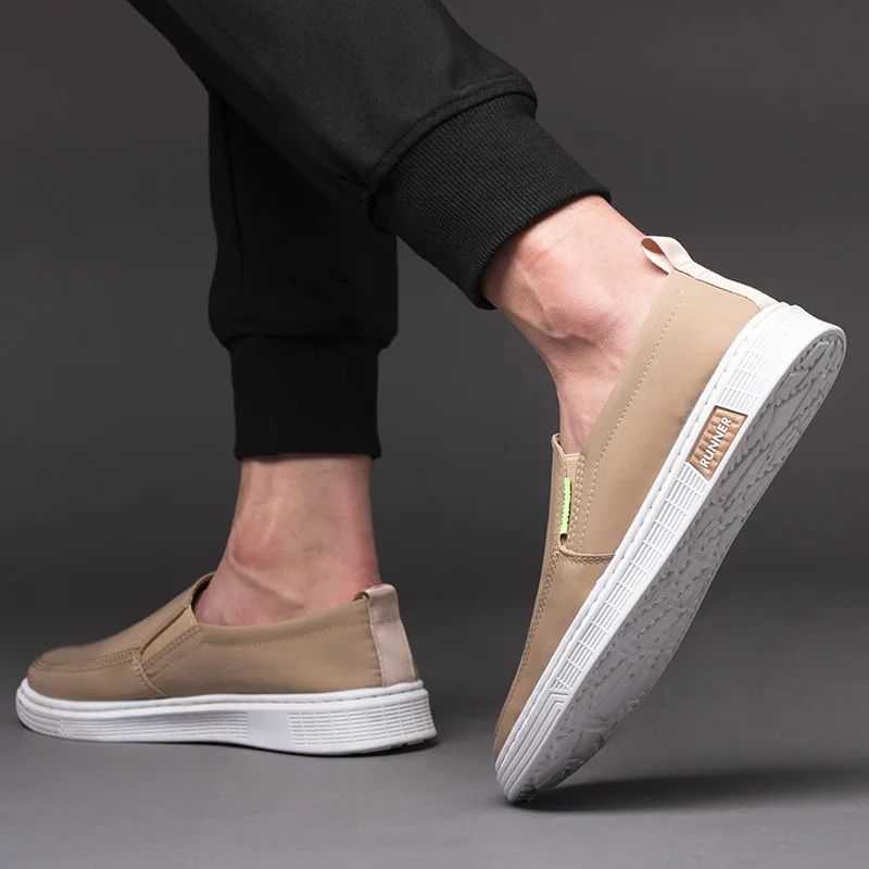 Summer New Ice Silk Cloth Man Shoes 