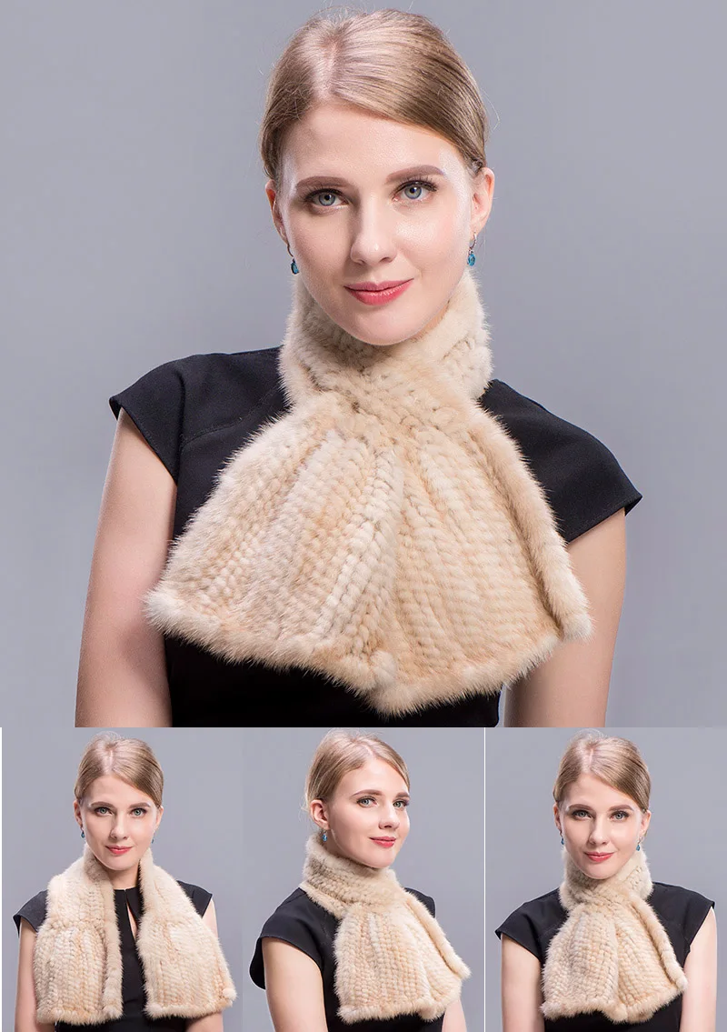 mink scarf beige 5