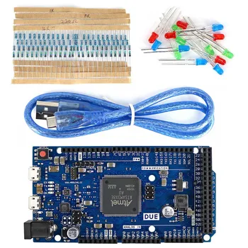 

DUE R3 Development Board Kit With USB Cable/Resistor/LED For Arduino