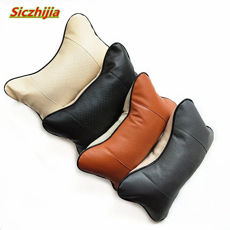 Car seat PU leather breathable headrest for Volvo S40 S60 S80 XC60 XC90