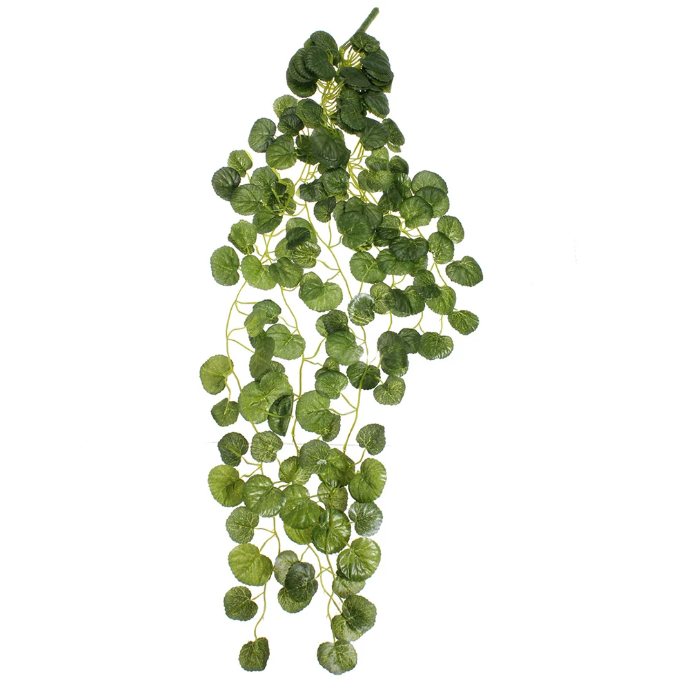 12Pcs 2M Artificial Vine Grape Leaves Fake Hanging Vine Plant Leaves Home Garden Wall Decoration Green Plants False Foliage