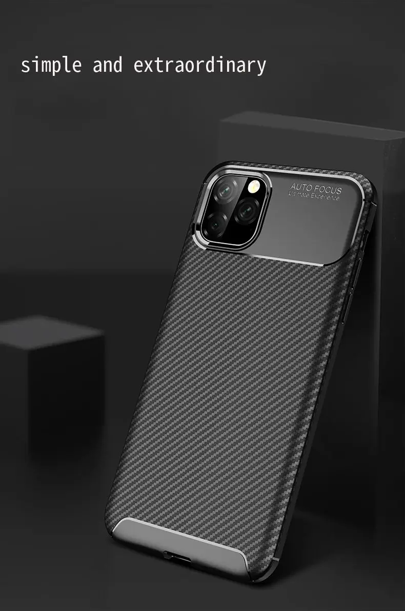 Для iPhone 7 8 Plus Xr углеродное волокно в полоску ТПУ чехол для iPhone 11 Pro Max пылезащитный мягкий чехол X Xs Max противоударный