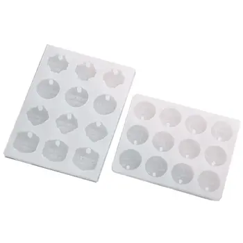 

2Pcs DIY 12 Constellation Round Discs Pendant Epoxy Resin Mold Handmade Silicone Mold Jewelry Making Tools Art Crafts