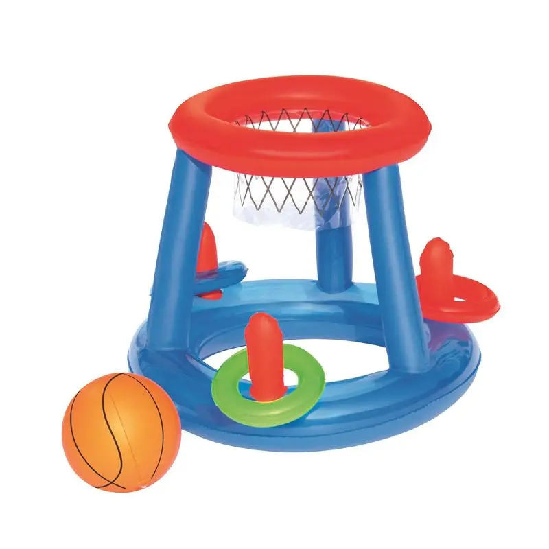Water Sports Game Multi-function Inflatable Floating Basketball Stand Children Swimming Pool Toys R7RB