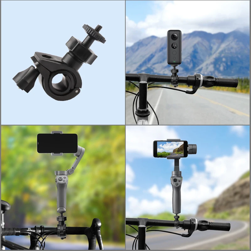 Tonzekla Bike Mount Holder Adapter Bicycle Support Handlebar Rotatable 360 Degree Stand Parts for Insta360 One X/EVO Action Camera Tonzekla Bike Mount Holder Adapter Bicycle Support Handlebar Rotatable 360 Degree Stand Parts for Insta360 One X/EVO Action Camera