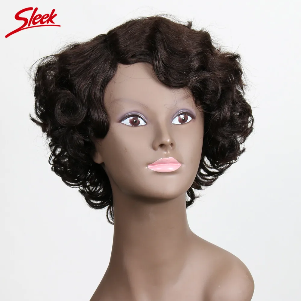 Гладкие короткие парики из человеческих волос Remy бразильские волосы парики натуральные волнистые человеческие волосы парики костюмы на Хэллоуин для женщин короткие парики